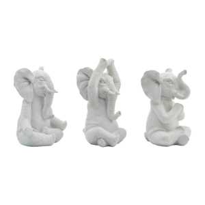 Sculpture d'éléphant en résine pour la décoration de la maison, les étagères, la table basse, l'accent du salon - Product Image 1