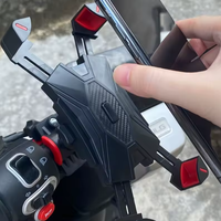 Soporte para Teléfono Móvil HONGDAK de Gran Tamaño, Universal para Motocicleta, Bicicleta de Montaña, Bicicleta Eléctrica, con Marco Fijo para iPhone, Xiaomi, Samsung