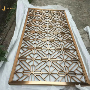 Ex185 Thép Không Gỉ Xách Tay Khách Sạn Gấp Kim Loại Rỗng Màn Hình Nghệ Thuật Hiện Đại Trang Trí Nội Thất Phòng Ngăn Phân Vùng - Product Image 6