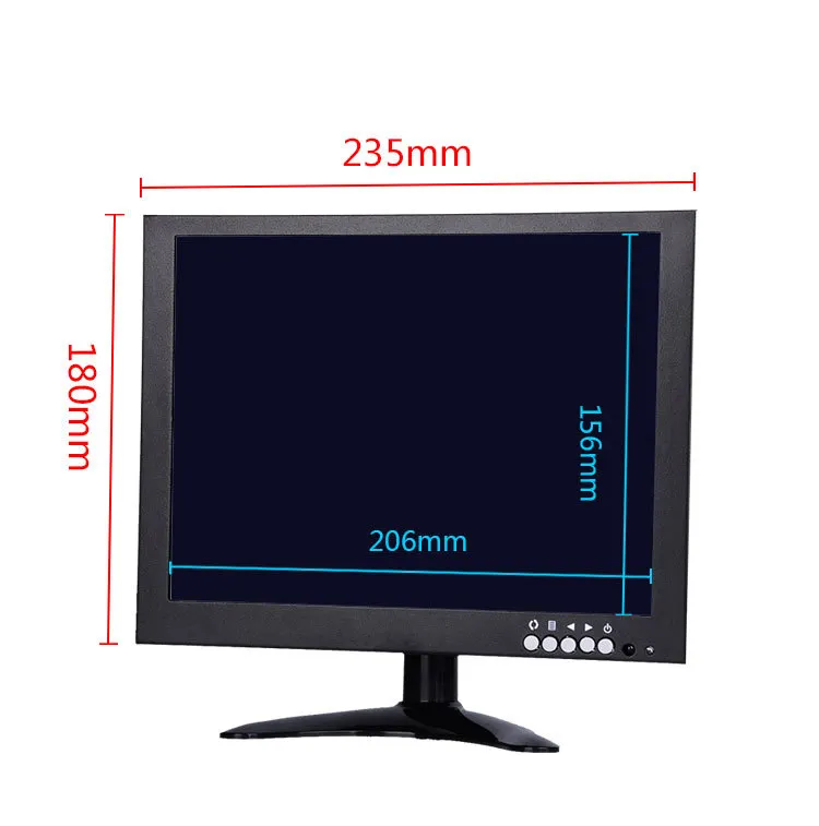Rifornimento della fabbrica widescreen 16:10 10 pollici tft lcd a colori cctv monitor con BNC/VGA/HD MI