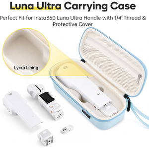 Sac de rangement anti-collision en EVA pour caméra Insta360 Luna ultra avec sangle, compatible avec les accessoires <span class=keywords><strong>DJI</strong></span> Pocket <span class=keywords><strong>3</strong></span> 4 - Product Image 2