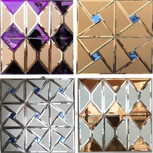 Plata forma rota espejos de vidrio decoración pared mosaico azulejos <span class=keywords><strong>espejo</strong></span> azulejos hojas moderno <span class=keywords><strong>espejo</strong></span> autoadhesivo mosaico cocina azulejo - Product Image 4