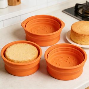 Bol de levage pliable en silicone écologique et réutilisable avec logo personnalisé, panier de levage pliable en silicone pour pain au levain - Product Image 6