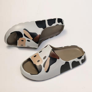 Sandalias de Playa de Verano para Mujer, Diseño de Vaca Lechera, Polipropileno, Punta Abierta, Suela Gruesa Antideslizante, Talla Adulta, 3.5cm o Más de Altura - Product Image 5