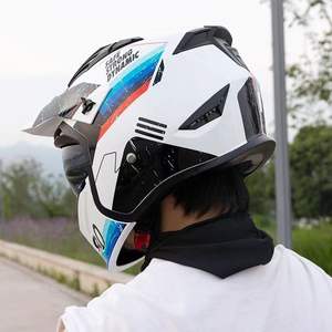 Nuevo Casco de Motocicleta Integral Exclusivo Transfronterizo, Diseño Combinado Desmontable, Uso en Todas las Estaciones, Aprobado por DOT, Liberación Rápida - Product Image 3