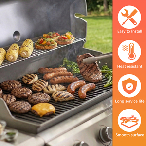 Grille de maintien au chaud en acier inoxydable de 26, 32 et 24,9 pouces pour <span class=keywords><strong>barbecue</strong></span> <span class=keywords><strong>Weber</strong></span> Genesis 66045 pour cuisson/extérieur/<span class=keywords><strong>barbecue</strong></span> - Product Image 5