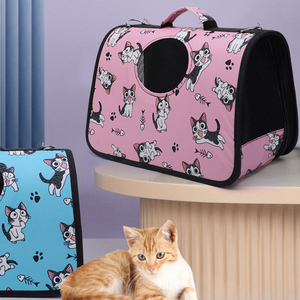Breathable Pet <b>Carrier</b> Bag Double-Sided with Mosquito-Proof Mesh Pet <b>Carrier</b> Bag Large Capacity - Product Image 1