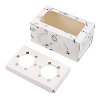 Boîtes à Cupcakes Colorées en Carton avec 2, 4 ou 6 Cavités, Boîte Cadeau pour Muffins et Cupcakes avec Fenêtre Transparente – Vente en Gros