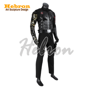 Costume de cosplay complet personnalisable de Winter Soldier de Marvel en cuir PU, denim et toile pour hommes # 39;s Personnel - Product Image 4