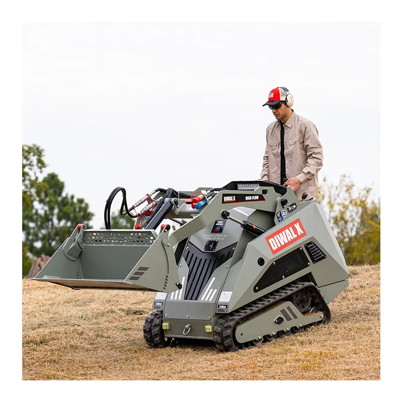 Mini chargeuse compacte de machines de construction agricole toute neuve de la Chine