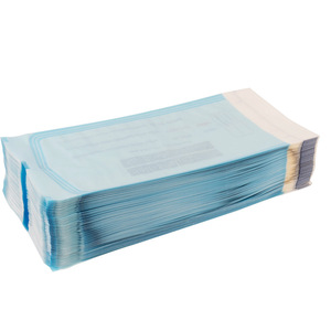 Dental Sterilization <b>Bags</b> Blue Ethylene Oxide Sterilized CE Certified YY/T 0969-2013 Disposable Paper Plastic Pouches - Product Image 3