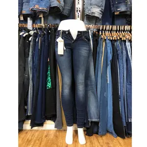 CZY USA import casual black women jeans with RN# ladies jeans stock wholesale garment