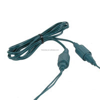 Cordon d'extension vert pour guirlande lumineuse coaxiale, rallonge pour mini-lumières LED grand angle coaxiales, connecteur de guirlandes C7 et C9