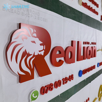 Letras de Canal 3D con Corte CNC de Precisión y Acabado de Pintura Esmaltada Personalizada para Exhibición en Paredes Interiores