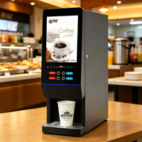 Machine à café instantanée commerciale à 2 saveurs avec fonction de refroidissement, distributeur de boissons en libre-service, fourni par l'usine
