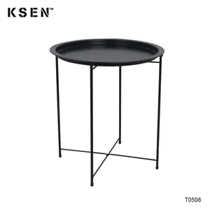 Modern Design <strong>Foldable</strong> Metal Side Coffee <strong>Table</strong> for Living Room Home Furniture From China KC-T0508 - Product Image 1