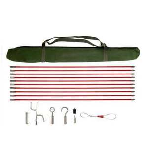 <span class=keywords><strong>Kit</strong></span> de tige de câble de fil de fibre de verre de bande de poisson de haute tension 1m avec le crochet et le trou - Product Image 2
