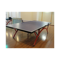Table de Tennis de Table Professionnelle en Gros pour Usine, Bord Large, Nouvelle Norme Nationale, Adaptée à l'Utilisation en Extérieur, Construction en Résine SMC, 760mm