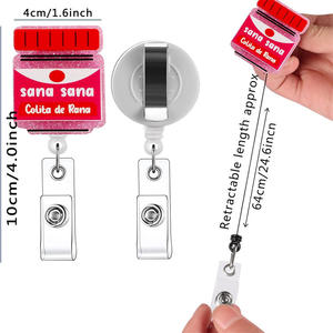 Porte-badge rétractable de premiers secours, porte-pilules en acrylique pour infirmières - Product Image 3