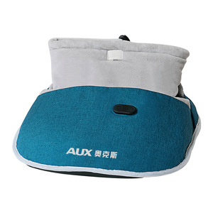 Chauffe-pieds USB AUX avec thermostat réglable, chauffe-pieds portables pour le bureau, matériau en polyester vert foncé et violet - Product Image 5