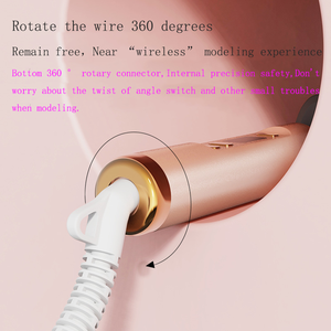 Brosse chauffante portable PTC à ions négatifs pour <span class=keywords><strong>cheveux</strong></span> et barbe, double usage lissage et bouclage, avec écran LCD électrique - Product Image 3