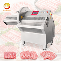 Machine à découper la viande industrielle électrique réglable ORME pour viande séchée, trancheuse à viande de bœuf