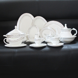 <span class=keywords><strong>2025</strong></span> phong cách mới gốm 72 cái sang trọng Decal tốt xương Trung Quốc đặt bữa ăn tối cho đám cưới - Product Image 5