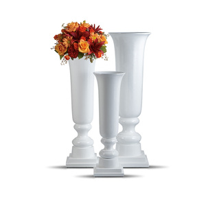 Vase haut <span class=keywords><strong>de</strong></span> 100/120/140 cm, vase trompette classique <span class=keywords><strong>de</strong></span> 1 mètre, grand vase <span class=keywords><strong>de</strong></span> sol pour la décoration <span class=keywords><strong>de</strong></span> la maison, ensemble <span class=keywords><strong>de</strong></span> vases blancs <span class=keywords><strong>de</strong></span> luxe - Product Image 1