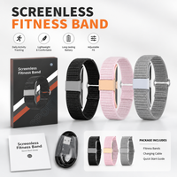 AI Schermloze Fitnessband Gezondheidstracker Horloge Slaap Stress Hartslagmonitoring IP68 Waterdicht Multi-sportmodi Gezinszorg Zink