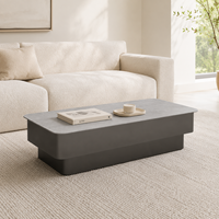 Table basse en pierre frittée de style italien moderne et minimaliste, ensemble de tables adaptées aux meubles d'hôtel et aux meubles de maison