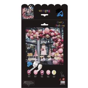 Kit d'arche de guirlande de ballons Chrome Rose Gold multicolores, élégant, en plastique, pour décoration de mariage et de fête - Product Image 3