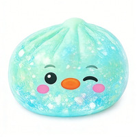 Vente en gros Jouet de décompression en matériau TPR, couleur personnalisable, en forme de dumpling, à expression, à presser, à rebond lent