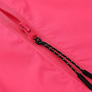 Giacca protettiva da <span class=keywords><strong>donna</strong></span> rosa riflettente di sicurezza giacca sportiva manica staccabile per la corsa Design semplice - Product Image 4