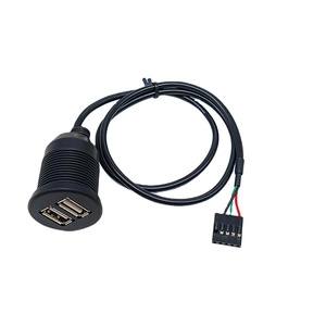 Câble d'extension de données <span class=keywords><strong>USB</strong></span> double en cuivre 2,54 mm DuPont pour GPS de voiture et utilisation automobile - Product Image 2