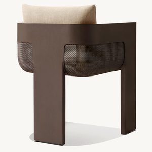 Ensemble de salle à manger moderne de luxe en aluminium pour balcon, villa, jardin, <span class=keywords><strong>terrasse</strong></span>, table et chaises de jardin - Product Image 3