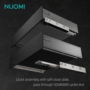 NUOMI Quincaillerie d'ameublement JANE Glissières de tiroir en métal Glissière de tiroir à fermeture en douceur à extension complète - Product Image 6