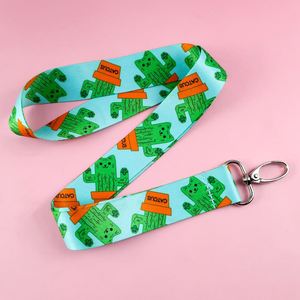 Cheap Custom Outdoor Heat Press Cartoon Printed Metal Buckle <b>Lanyard</b> - Product Image 2