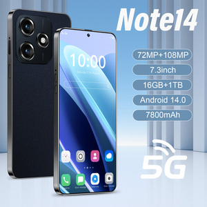 Note14 Dumbbell Set Smartphone 8000mAh 7.3 pouces 120Hz LED 108MP Caméra 16GB+1TB 5G Double SIM Reconnaissance Faciale Cadre Métallique - Product Image 1