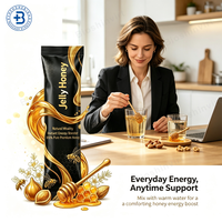 Vente en gros OEM : Gelée royale pure de qualité alimentaire en sachet individuel, enrichie au ginseng, pour le soutien énergétique