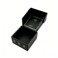 Boîte d'expédition ondulée avec logo estampé or et insert séparateur, pliable, pour emballage de crème pour les yeux, fard à paupières, cosmétiques et maquillage