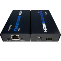 Extensores HDMI de 120M, repetidor HDMI sobre Cat 6 Cat 7, con función IR Cables Ethernet, transmisor Rj45, extensor TX/RX