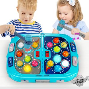 Jeu d'activités en promotion pour bébés et enfants : Jouet musical interactif éducatif lumineux avec mode PK - Tape-taupe - Product Image 2