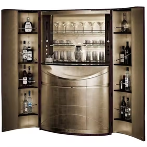 Diseño duradero, exhibición <span class=keywords><strong>de</strong></span> copa <span class=keywords><strong>de</strong></span> vino <span class=keywords><strong>de</strong></span> acero inoxidable personalizada, almacenamiento <span class=keywords><strong>de</strong></span> <span class=keywords><strong>licor</strong></span>, barra <span class=keywords><strong>de</strong></span> Metal, gabinete <span class=keywords><strong>de</strong></span> vino para el hogar, Hotel, restaurante - Product Image 3