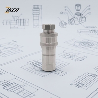Connecteur rapide hydraulique en acier inoxydable, ensemble de raccords rapides 1/8 NPT YBS ISO 7241-B, série industrielle, remplacement HNV