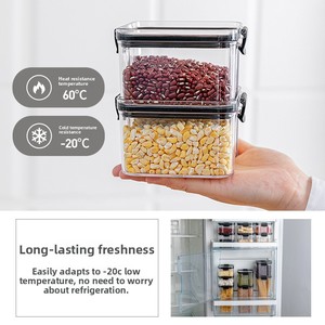 Cedar Space <strong>Kitchen</strong> Food <strong>Storage</strong> Container Sealed Air-Tight Moisture-Proof Plastic <strong>Storage</strong> <strong>Jar</strong> <strong>for</strong> Coffee Tea and Grains - Product Image 3