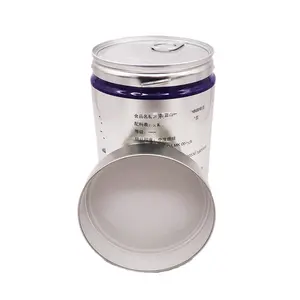带CMYK印刷的单排气阀罐，用于咖啡豆包装螺丝锡罐