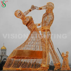 Decoración Luces de Navidad Led Exterior Escultura Luminosa Figuras <span class=keywords><strong>Danzantes</strong></span> párr Plaza y de la Calle - Product Image 4