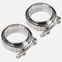 Nuevo Kit de Abrazaderas en V de Acero Inoxidable 304 con Brida Macho y Hembra para Tubos de Escape de Turbo OEM
