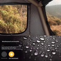 Tente de toit gonflable pour le camping, tente gonflable pop-up facile à installer avec matelas pneumatique, pompe et échelle