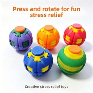 Juguete Antiestrés de Plástico, Bola Giratoria de Compresión Lenta, Educativo, Unisex, para Mayores de 14 Años - Product Image 1